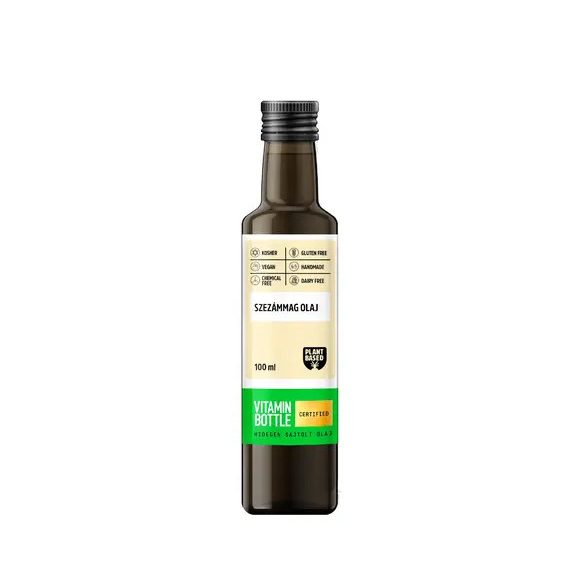Vitamin Bottle Szezámmag olaj hidegen sajtolt étkezési olaj (100 ml)