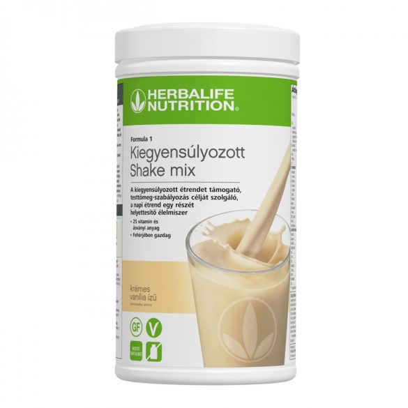 Herbalife Formula 1 tápláló shake italpor Krémes vanília ízben (550 g)