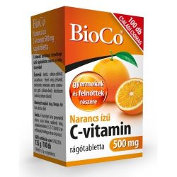 BioCo C-vitamin 500 mg narancs ízű rágótabletta (100 db)