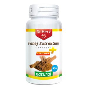 Dr. Herz Fahéj extractum + C-vitamin kapszula (90 db)