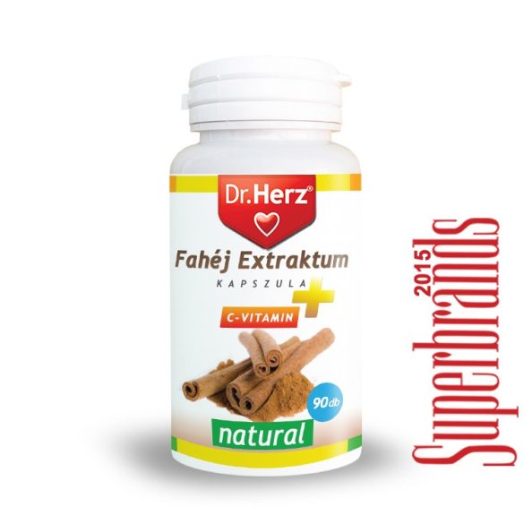Dr. Herz Fahéj extractum + C-vitamin kapszula (90 db)