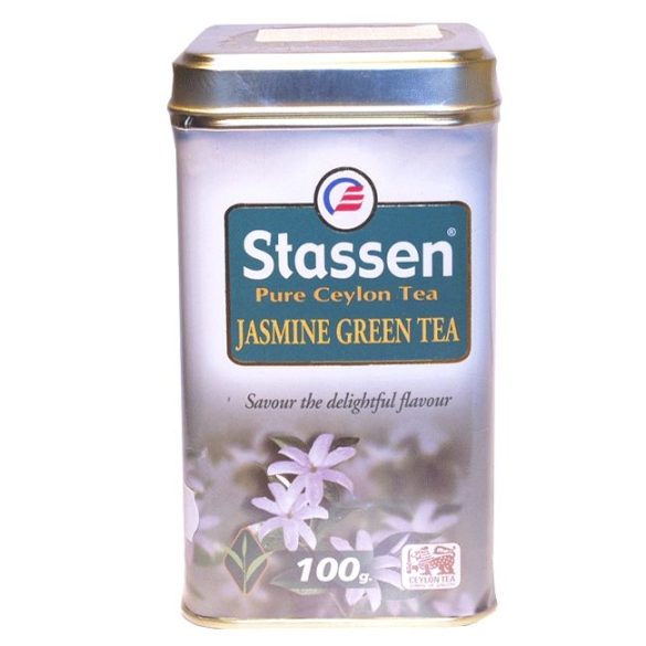 Stassen Zöld tea jázmin szálas fémdobozos (100 g)