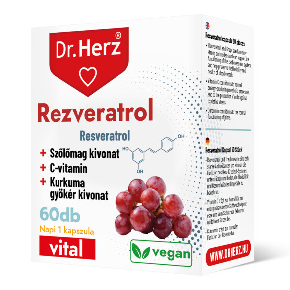 Dr. Herz Rezveratrol kapszula (60 db) 