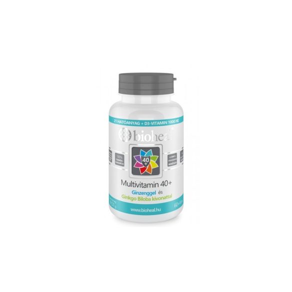 Bioheal Multivitamin 40+ Ginzenggel és Ginkgo Biloba kivonattal (70 db)