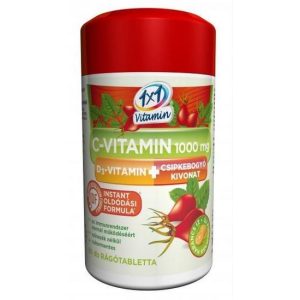 1x1 Vitaday C-vitamin 1000 mg + D3 +csipkebogyó kivonat narancs ízű rágótabletta (60 db) 1x1 Vitaday C-vitamin 1000 mg + D3 +csipkebogyó kivonat narancs ízű rágótabletta (60 db)