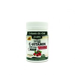   JutaVit C-vitamin 500mg nyújtott kioldódású + csipkebogyó + D3 vitamin + Cink (45 db)