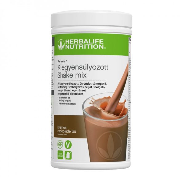 Herbalife Formula 1 tápláló shake italpor Krémes csokoládé ízben (550 g)