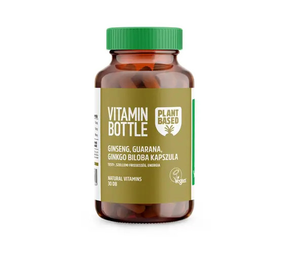 Vitamin Bottle Ginseng, Guarana, Ginkgo Biloba kapszula (30 db)