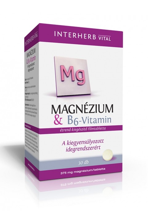 Interherb Vital Magnézium & B6 vitamin tabletta (30 db)