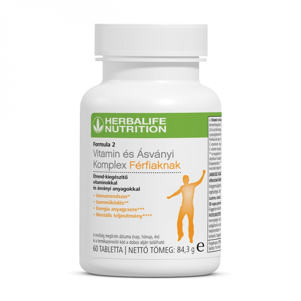 Herbalife Formula 2 Vitamin és Ásványi komplex tabletta férfiaknak (60 db)
