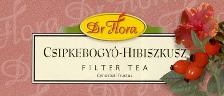 Dr. Flora Csipkebogyó-hibiszkusz filteres tea (25x1 g)
